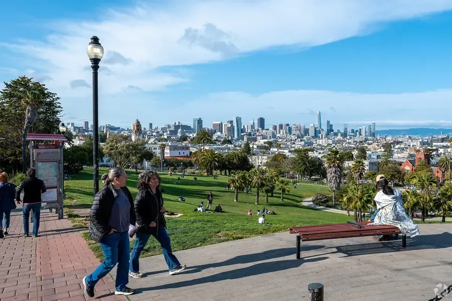 Mission Dolores streets in San Francisco